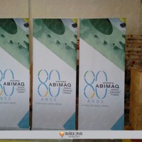 Banner Roll Up em Tecido para Evento Corporativo 